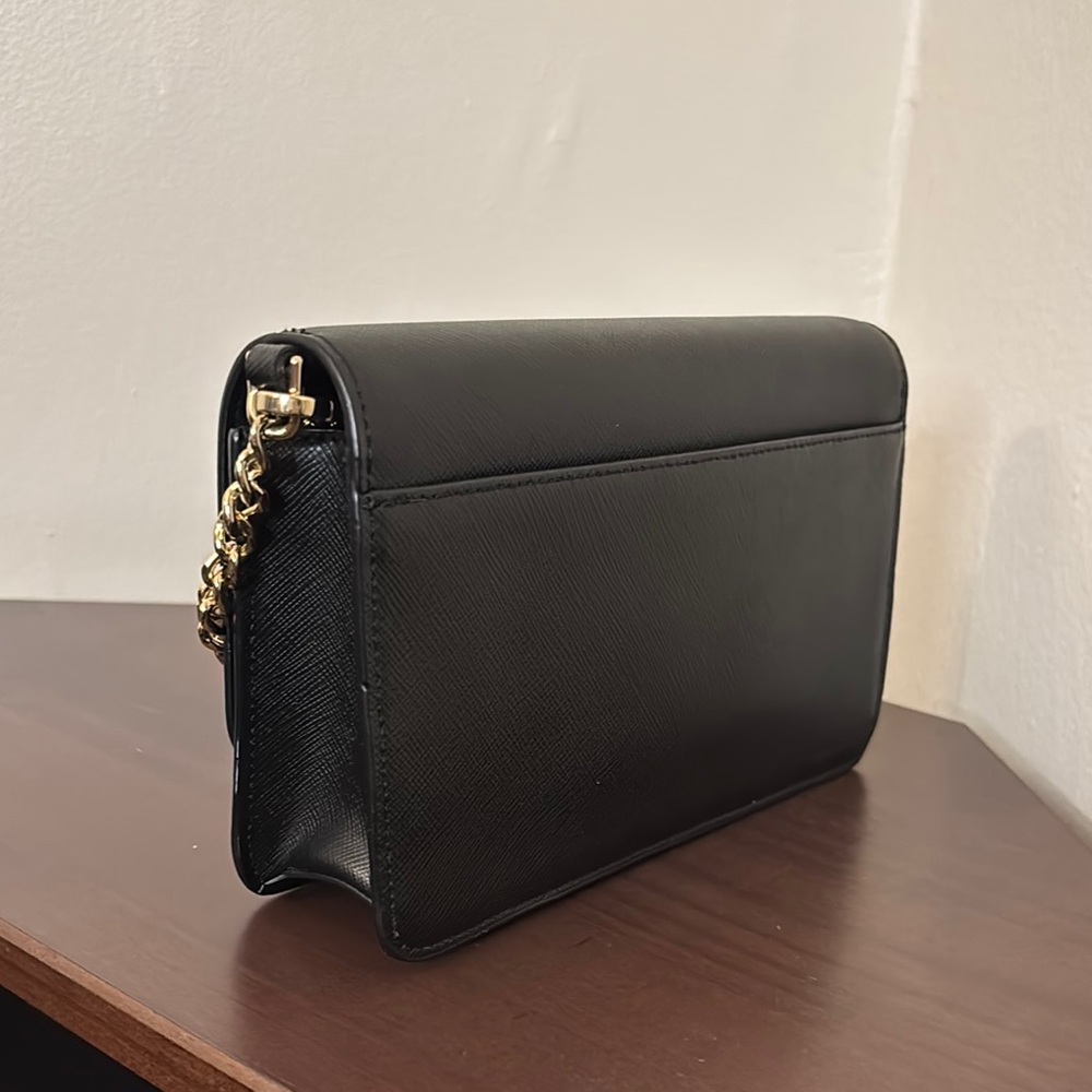 Kate Spade Black Crossbody Bag with Gold Chain - Picture 2 of 3